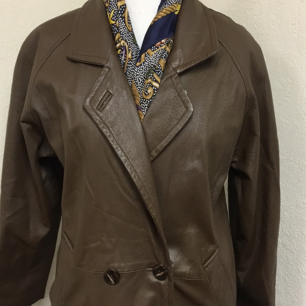 David Benjamin Brown Leather Jacket - image 2